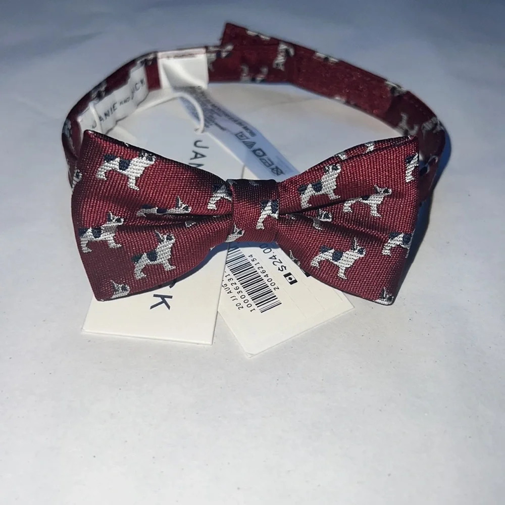 Janie and Jack Frenchie Bulldog Bowtie, 0-24M - NWT
